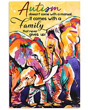 Autism doesn't come with a manual family 11x17 Poster front