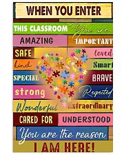 When you enter this classroom 11x17 Poster front