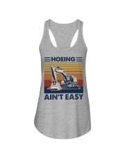 Hoeing ain't easy Ladies Flowy Tank tile