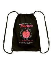 I was born to be a teacher Drawstring Bag tile