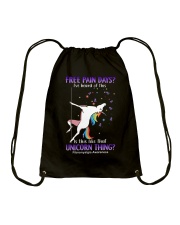 Pain days Drawstring Bag tile