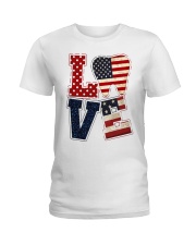 Love America Ladies T-Shirt tile