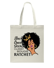 Black queen Tote Bag tile