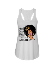 Black queen Ladies Flowy Tank tile