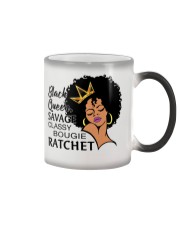 Black queen Color Changing Mug tile
