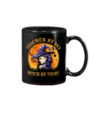 Teacher by day witch by night Halloween Mug tile