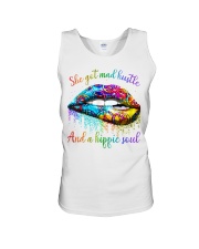 Hippie Lips - Printed Apparels Unisex Tank tile