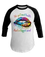 Hippie Lips - Printed Apparels Baseball Tee tile