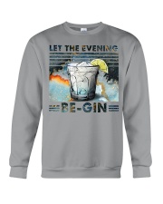 Let the evening be gin Crewneck Sweatshirt tile