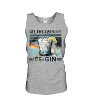 Let the evening be gin Unisex Tank tile