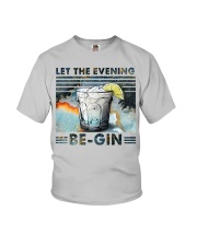 Let the evening be gin Youth T-Shirt tile