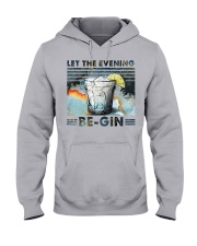Let the evening be gin Hooded Sweatshirt tile