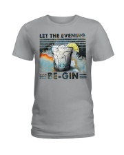 Let the evening be gin Ladies T-Shirt tile