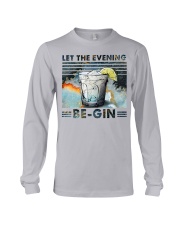 Let the evening be gin Long Sleeve Tee tile