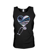 Nurses back the blue Unisex Tank tile