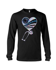 Nurses back the blue Long Sleeve Tee tile