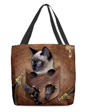 Cat in pocket All-over Tote front
