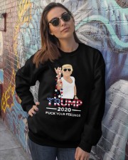 Trump 2020 Crewneck Sweatshirt lifestyle-unisex-sweatshirt-front-3