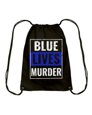 Blue lives Drawstring Bag tile