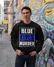 Blue lives Crewneck Sweatshirt lifestyle-unisex-sweatshirt-front-2