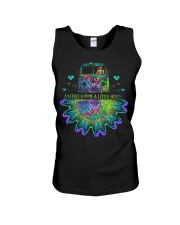 A little hippie a little hood Unisex Tank tile