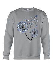 Yoga shark dandelion Crewneck Sweatshirt front