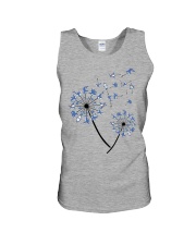 Yoga shark dandelion Unisex Tank tile