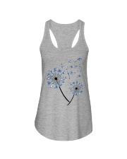 Yoga shark dandelion Ladies Flowy Tank tile
