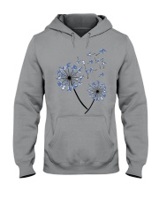 Yoga shark dandelion Hooded Sweatshirt tile