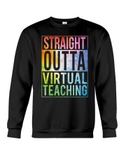 Straight outta virtual teaching Crewneck Sweatshirt tile