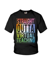 Straight outta virtual teaching Youth T-Shirt tile