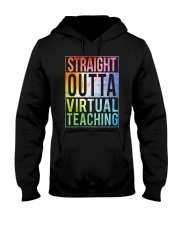 Straight outta virtual teaching Hooded Sweatshirt tile