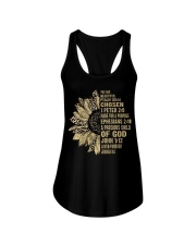 God says you are Ladies Flowy Tank tile