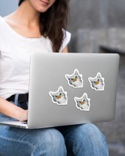 Butterfly and cat Sticker - 4 pack (Vertical) aos-sticker-4-pack-vertical-lifestyle-front-15