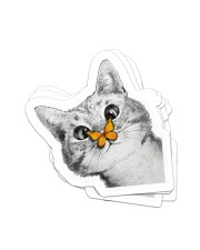 Butterfly and cat Sticker - 4 pack (Vertical) front