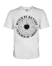 Witch by nature V-Neck T-Shirt tile