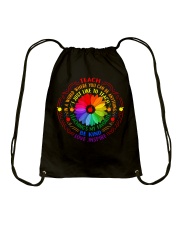 In a world where you can be anything be kind Drawstring Bag tile