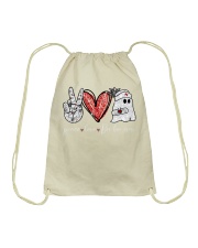 Peace Love Boo boo Drawstring Bag tile