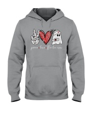 Peace Love Boo boo Hooded Sweatshirt tile