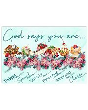 God says you are 17x11 Poster front