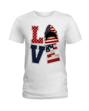 Love America Ladies T-Shirt tile
