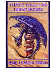 That's what I do I read books and I know thing 11x17 Poster front