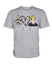 Peace love RPG V-Neck T-Shirt tile