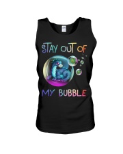 Stay out of my bubble Unisex Tank tile