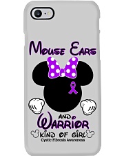 Mouse ears and warrior kind of girl Phone Case tile