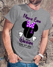 Mouse ears and warrior kind of girl Classic T-Shirt lifestyle-mens-crewneck-front-4