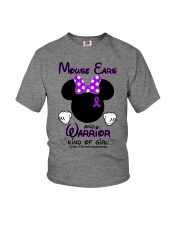 Mouse ears and warrior kind of girl Youth T-Shirt tile