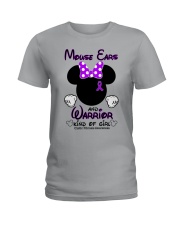 Mouse ears and warrior kind of girl Ladies T-Shirt tile