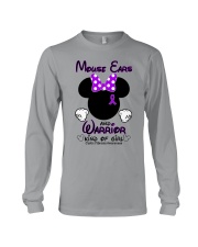 Mouse ears and warrior kind of girl Long Sleeve Tee tile