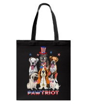 Pawtriot Independence day Tote Bag tile
